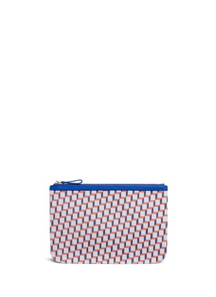 Main View - Click To Enlarge - PIERRE HARDY - 'Perspective Cube' print canvas zip pouch