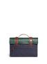 Back View - Click To Enlarge - SEVENTY EIGHT PERCENT - Dimitri medium leather denim satchel