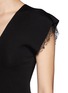 Detail View - Click To Enlarge - VALENTINO GARAVANI - Lace trim knit top
