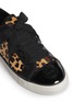 Detail View - Click To Enlarge - TORY BURCH - 'Marin' leopard calf hair sneakers