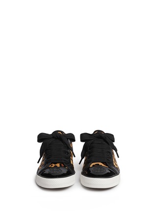 Figure View - Click To Enlarge - TORY BURCH - 'Marin' leopard calf hair sneakers