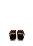 Back View - Click To Enlarge - TORY BURCH - 'Trudy' logo bow patent leather ballerina flats