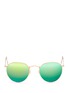 Main View - Click To Enlarge - RAY-BAN - 'Round Metal' mirror sunglasses