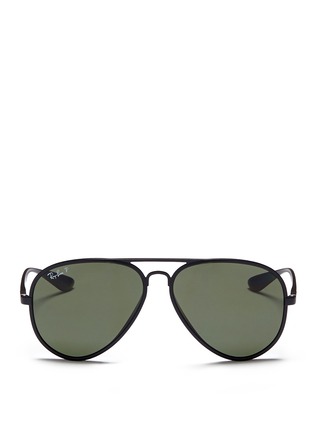 Main View - Click To Enlarge - RAY-BAN - 'Aviator Liteforce' matte thermoplastic sunglasses
