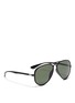 Figure View - Click To Enlarge - RAY-BAN - 'Aviator Liteforce' matte thermoplastic sunglasses