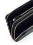 Detail View - Click To Enlarge - SMYTHSON - Panama cross grain leather double zip travel wallet