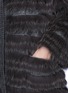 Detail View - Click To Enlarge - YVES SALOMON - Fox fur collar rabbit wool knit coat