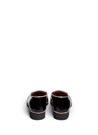 Back View - Click To Enlarge - FABIO RUSCONI - Leather wedge slip-ons