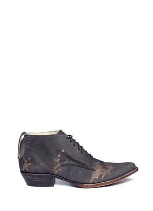 Main View - Click To Enlarge - FREEBIRD - 'Esquina' splatter lace-up booties 