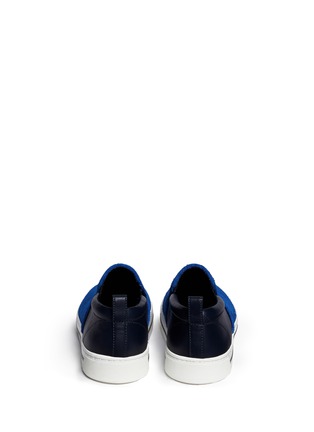 Back View - Click To Enlarge - MARC BY MARC JACOBS - Suede leather skate slip-ons