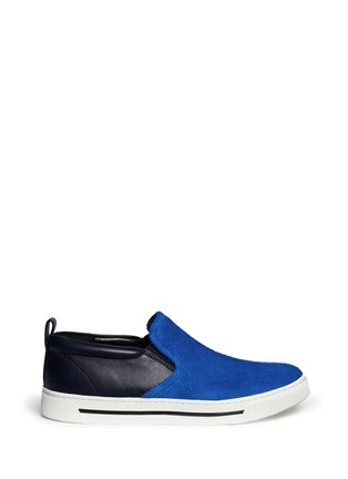 Main View - Click To Enlarge - MARC BY MARC JACOBS - Suede leather skate slip-ons