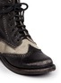 Detail View - Click To Enlarge - FREEBIRD - 'Canyon' cow hair leather brogue combat boots