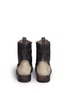 Back View - Click To Enlarge - FREEBIRD - 'Canyon' cow hair leather brogue combat boots