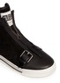 Detail View - Click To Enlarge - MARC BY MARC JACOBS SHOES - Suede leather zip sneakers 