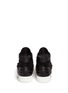 Back View - Click To Enlarge - MARC BY MARC JACOBS SHOES - Suede leather zip sneakers 