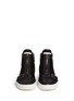 Figure View - Click To Enlarge - MARC BY MARC JACOBS SHOES - Suede leather zip sneakers 