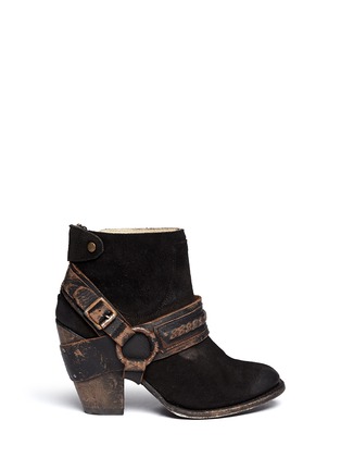 Main View - Click To Enlarge - FREEBIRD - 'El Paso' ankle harness suede boots
