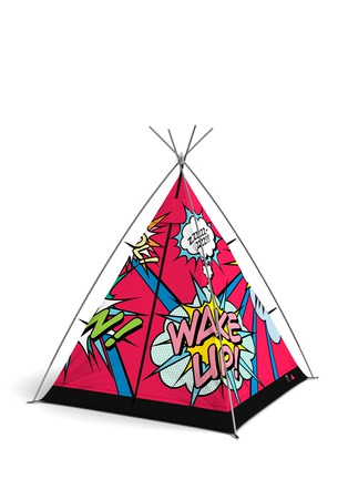  - FIELD CANDY - Little campers - TOP OF THE POPS RETRO COMIC FONT PRINT TENT