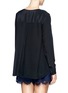 Back View - Click To Enlarge - ALICE & OLIVIA - Silk cropped blouse
