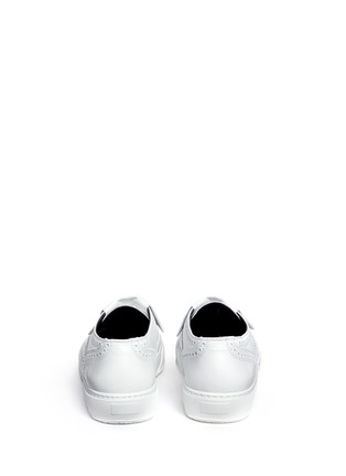 Back View - Click To Enlarge - CLERGERIE - 'Tolka' detachable kiltie leather brogue sneakers