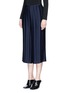 Front View - Click To Enlarge - DION LEE - Stripe plissé pleated satin culottes