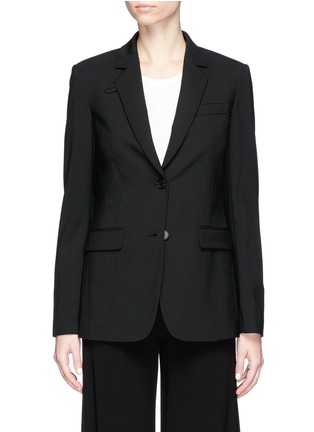 Main View - Click To Enlarge - THEORY - 'Wylla' button lapel virgin wool blazer