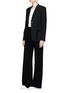 Figure View - Click To Enlarge - THEORY - 'Wylla' button lapel virgin wool blazer