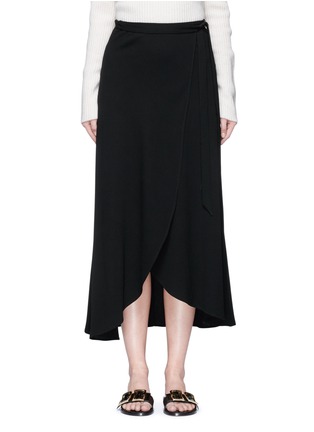 Main View - Click To Enlarge - THEORY - 'Amazing' crepe wrap midi skirt