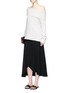 Figure View - Click To Enlarge - THEORY - 'Amazing' crepe wrap midi skirt