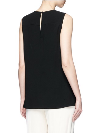 Back View - Click To Enlarge - THEORY - 'Ordan' tie waist wrap back crepe top