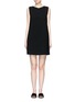 Main View - Click To Enlarge - THEORY - 'Narlica' button crossover back crepe dress
