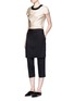 Figure View - Click To Enlarge - 3.1 PHILLIP LIM - Embellished collar mock wrap cropped top