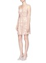 Figure View - Click To Enlarge - NEEDLE & THREAD - Embroidery motif sequin floral prom dress