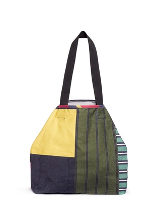 Main View - Click To Enlarge - PIERRE-LOUIS MASCIA - 'Bassotti' mixed stripe canvas tote
