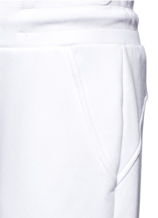 Detail View - Click To Enlarge - TOPSHOP - Chenille logo fleece cotton blend sweatpants