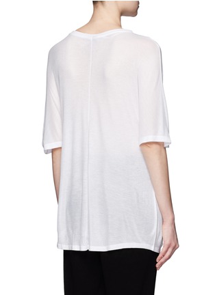 Back View - Click To Enlarge - TOPSHOP - Oversized rib knit T-shirt