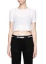 Main View - Click To Enlarge - TOPSHOP - Racerback cutout cropped T-shirt