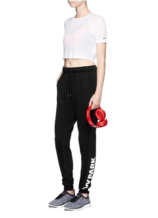 Figure View - Click To Enlarge - TOPSHOP - Racerback cutout cropped T-shirt