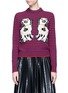 Main View - Click To Enlarge - GUCCI - King Charles Spaniel intarsia wool sweater