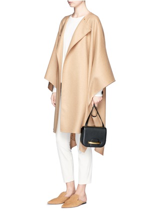 Figure View - Click To Enlarge - THE ROW - 'Marcella' felted virgin wool blend cape coat