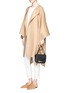 Figure View - Click To Enlarge - THE ROW - 'Marcella' felted virgin wool blend cape coat