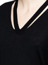 Detail View - Click To Enlarge - ALEXANDER WANG - Cutout V-neck Merino wool sweater