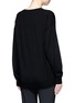 Back View - Click To Enlarge - ALEXANDER WANG - Cutout V-neck Merino wool sweater