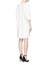 Back View - Click To Enlarge - ALEXANDER WANG - Dolman sleeve lace-up dress