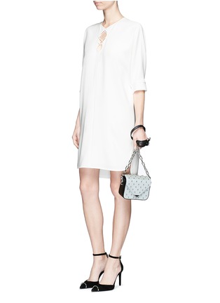 Figure View - Click To Enlarge - ALEXANDER WANG - Dolman sleeve lace-up dress