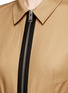Detail View - Click To Enlarge - ALEXANDER WANG - Laced belt twill safari dress
