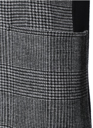 Detail View - Click To Enlarge - MO&CO. EDITION 10 - Glen plaid plunge V-neck dress