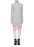 Main View - Click To Enlarge - MO&CO. EDITION 10 - Asymmetric hem turtleneck sweater dress