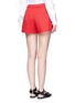 Back View - Click To Enlarge - 3.1 PHILLIP LIM - Cotton blend pleated shorts