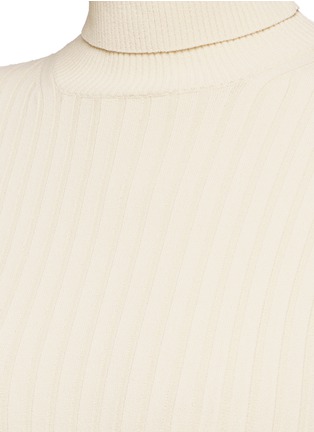 Detail View - Click To Enlarge - STELLA MCCARTNEY - Chunky rib knit turtleneck sweater